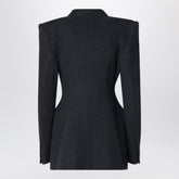 Balenciaga Double-Breasted Cashmere Jacket Grey