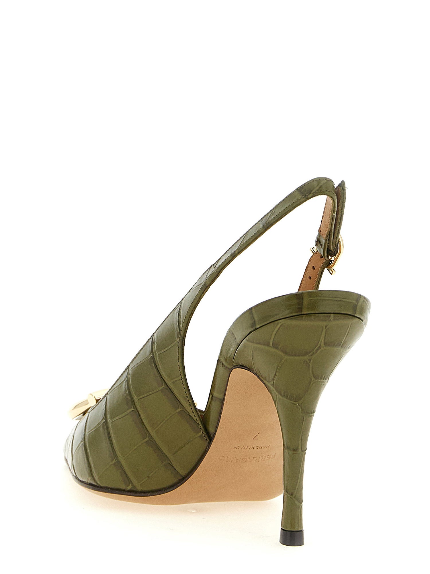 Ferragamo Sara Slingback Green