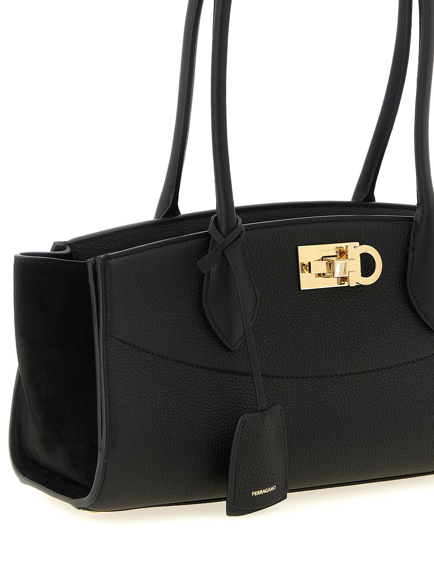 Ferragamo Studio Soft East West (m) Shoulder Bag Black