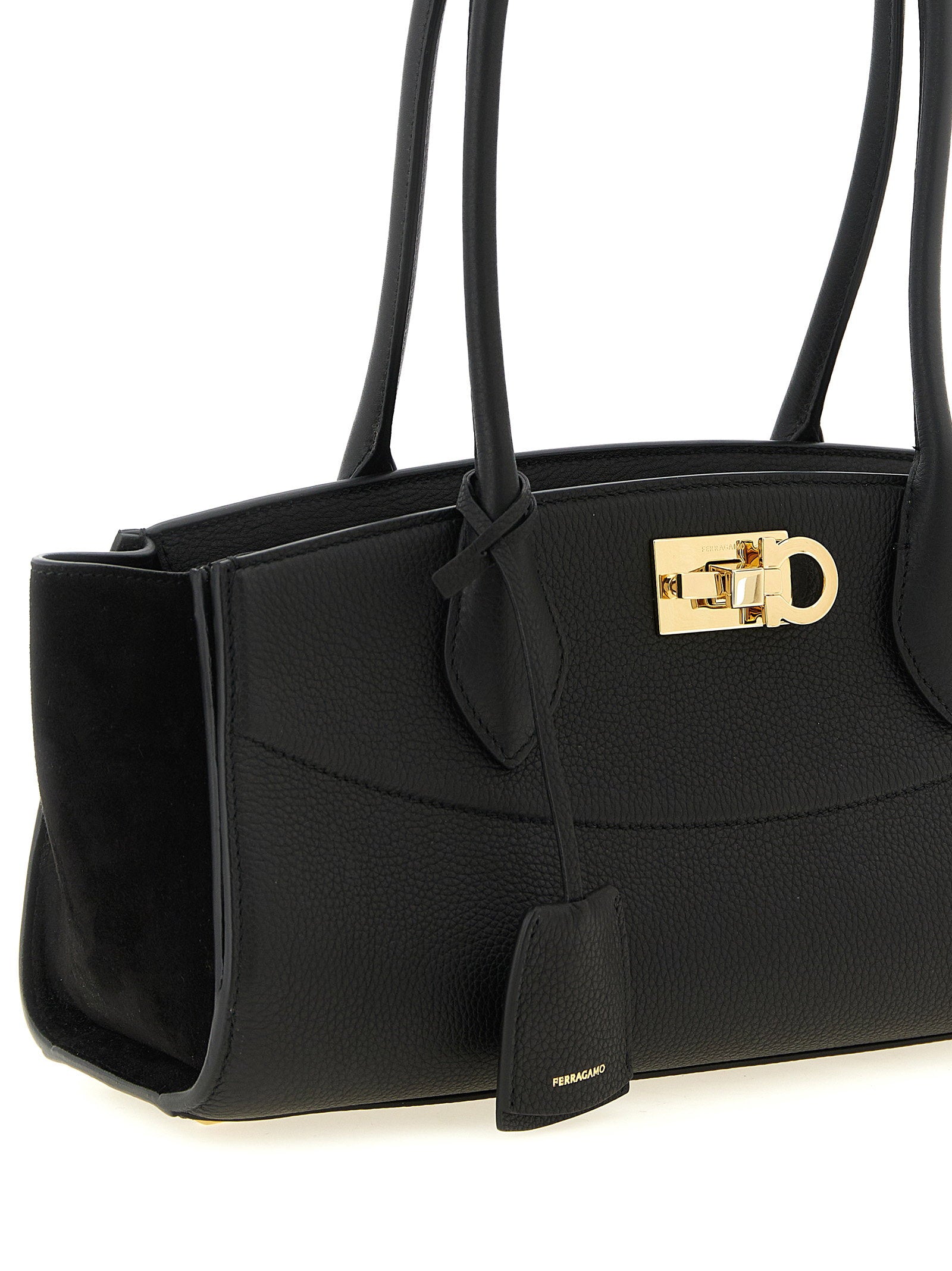 Ferragamo Studio Soft East West (m) Shoulder Bag Black