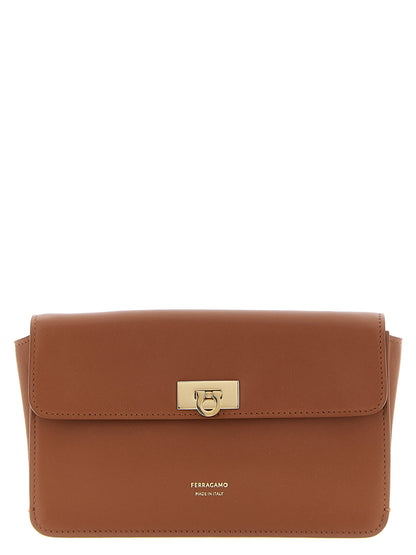 Ferragamo Harley Clutch Brown
