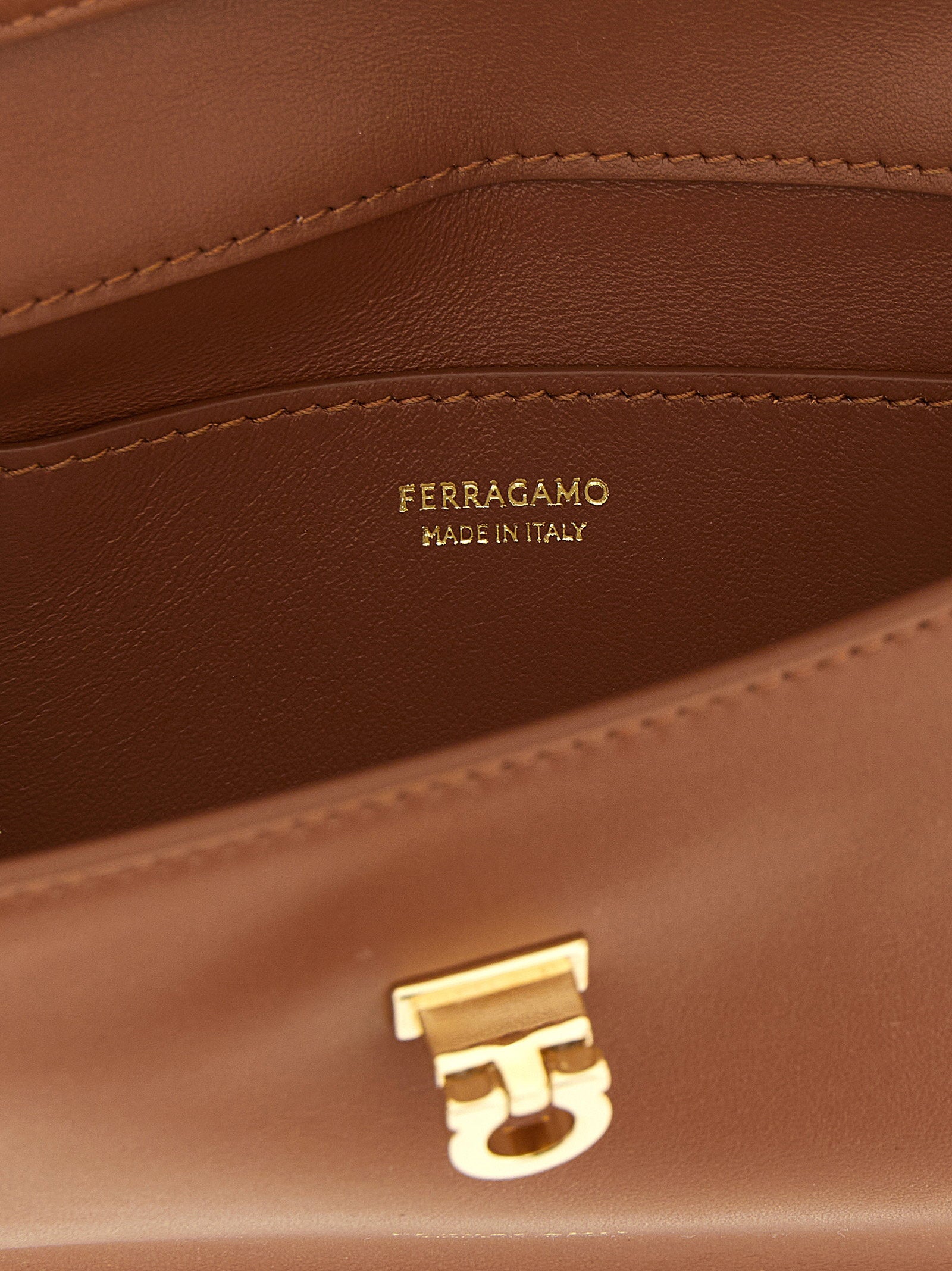 Ferragamo Harley Clutch Brown