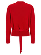 Ferragamo Belted Cardigan Red