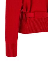 Ferragamo Belted Cardigan Red