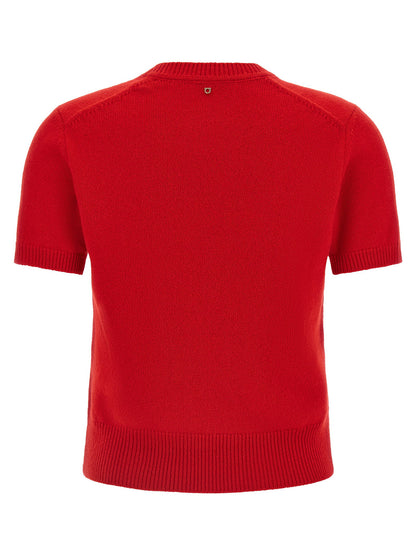 Ferragamo Gancini Sweater Red