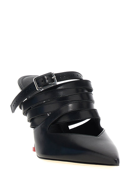 Alexander McQueen Strap Mules Black