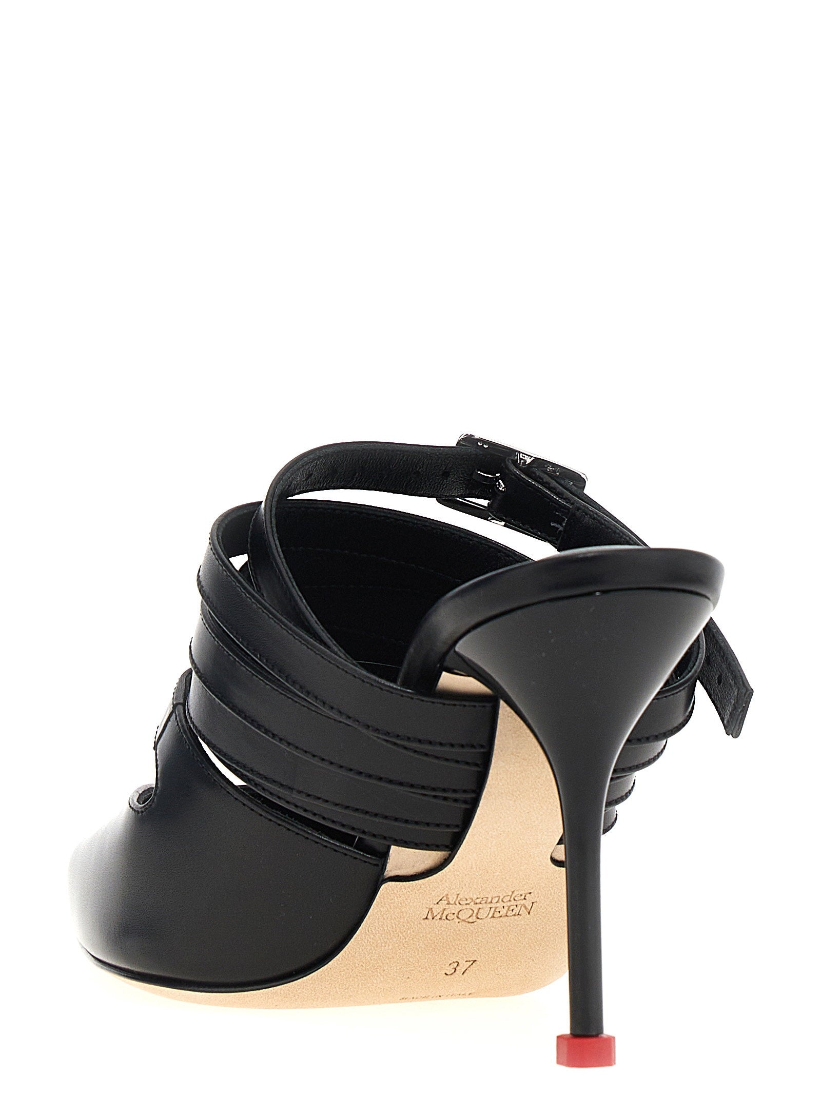 Alexander McQueen Strap Mules Black
