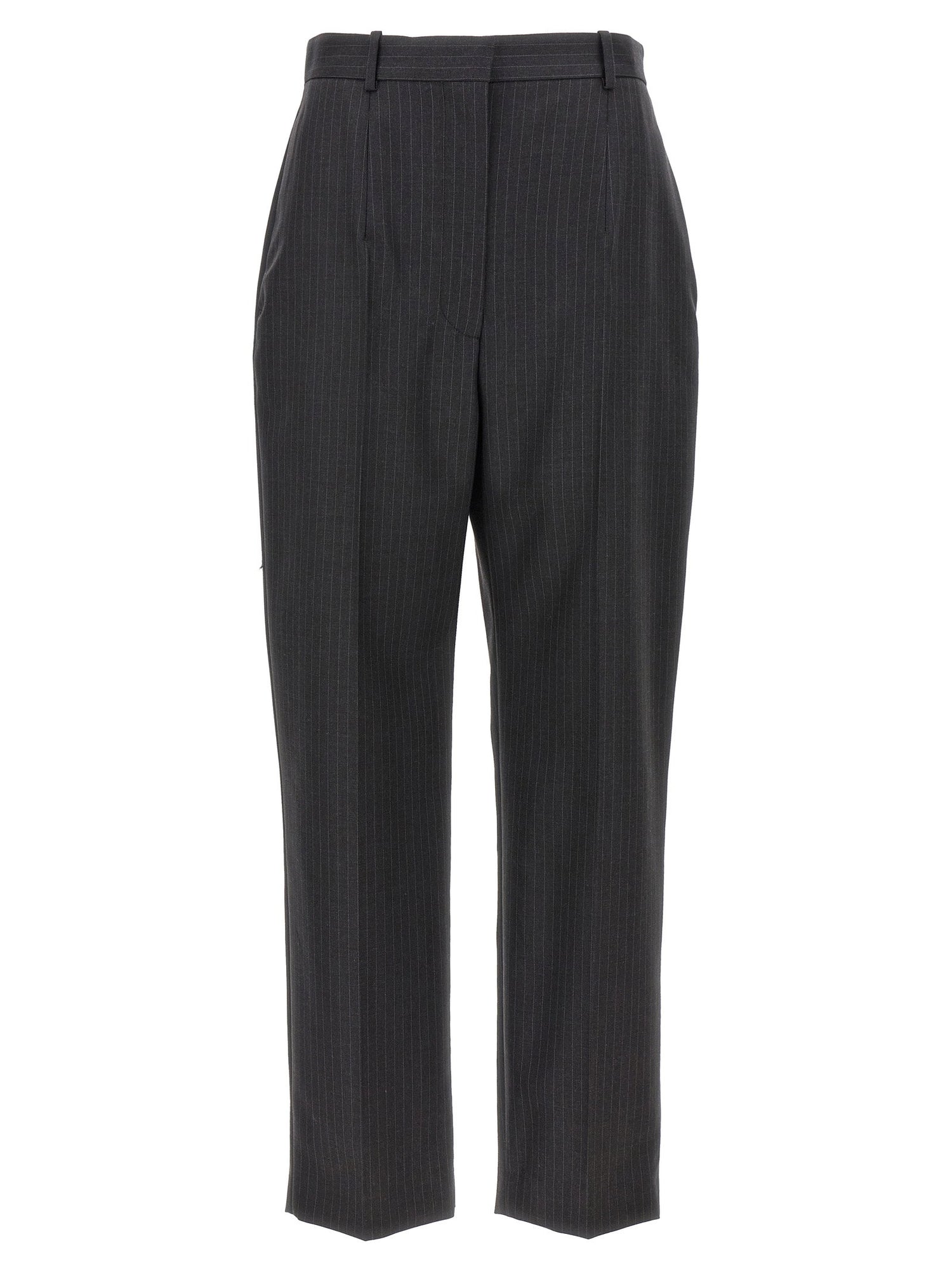 Alexander McQueen Pinstripe Pants Gray