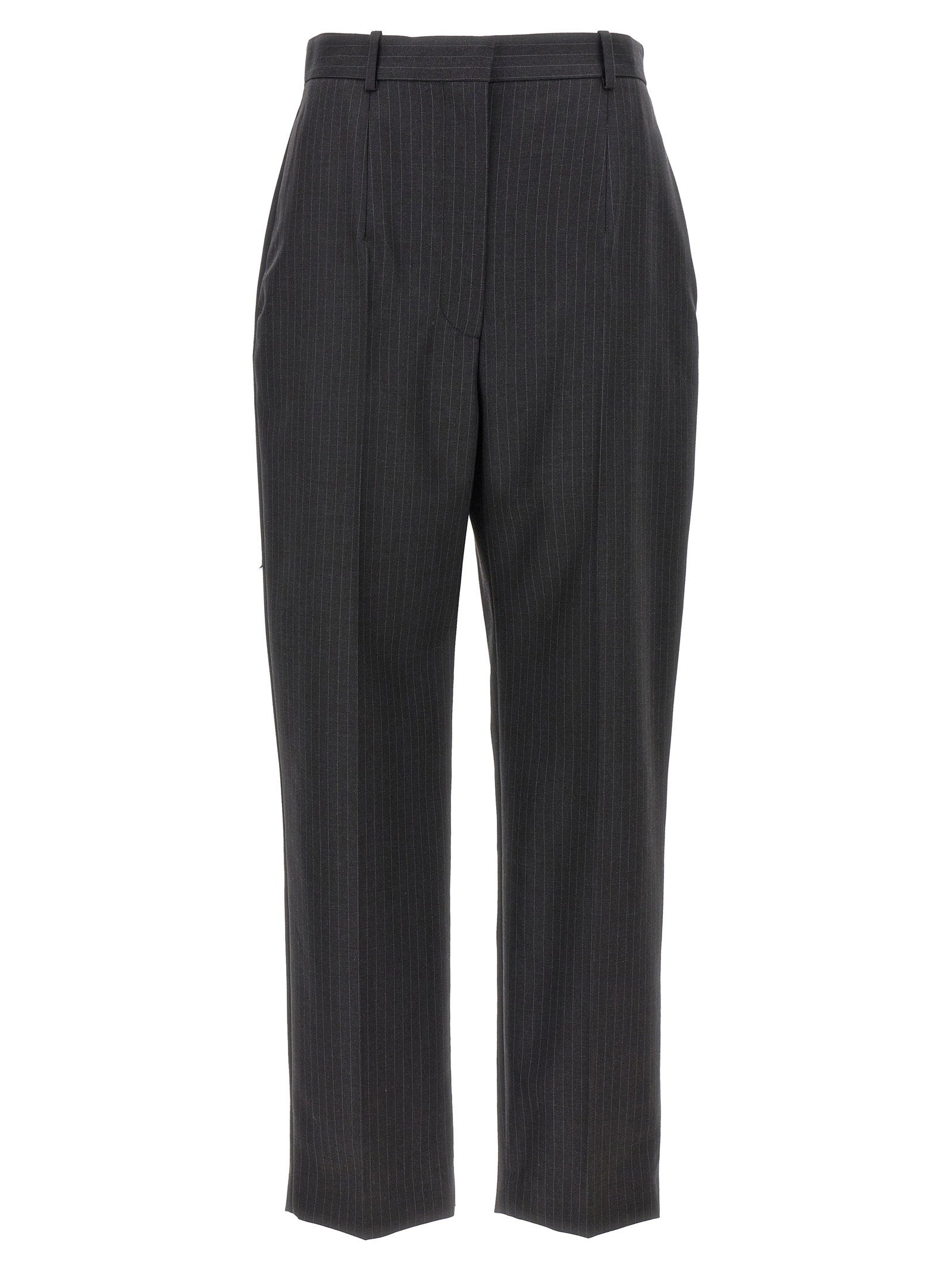 Alexander McQueen Pinstripe Pants Gray