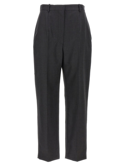 Alexander McQueen Pinstripe Pants Gray
