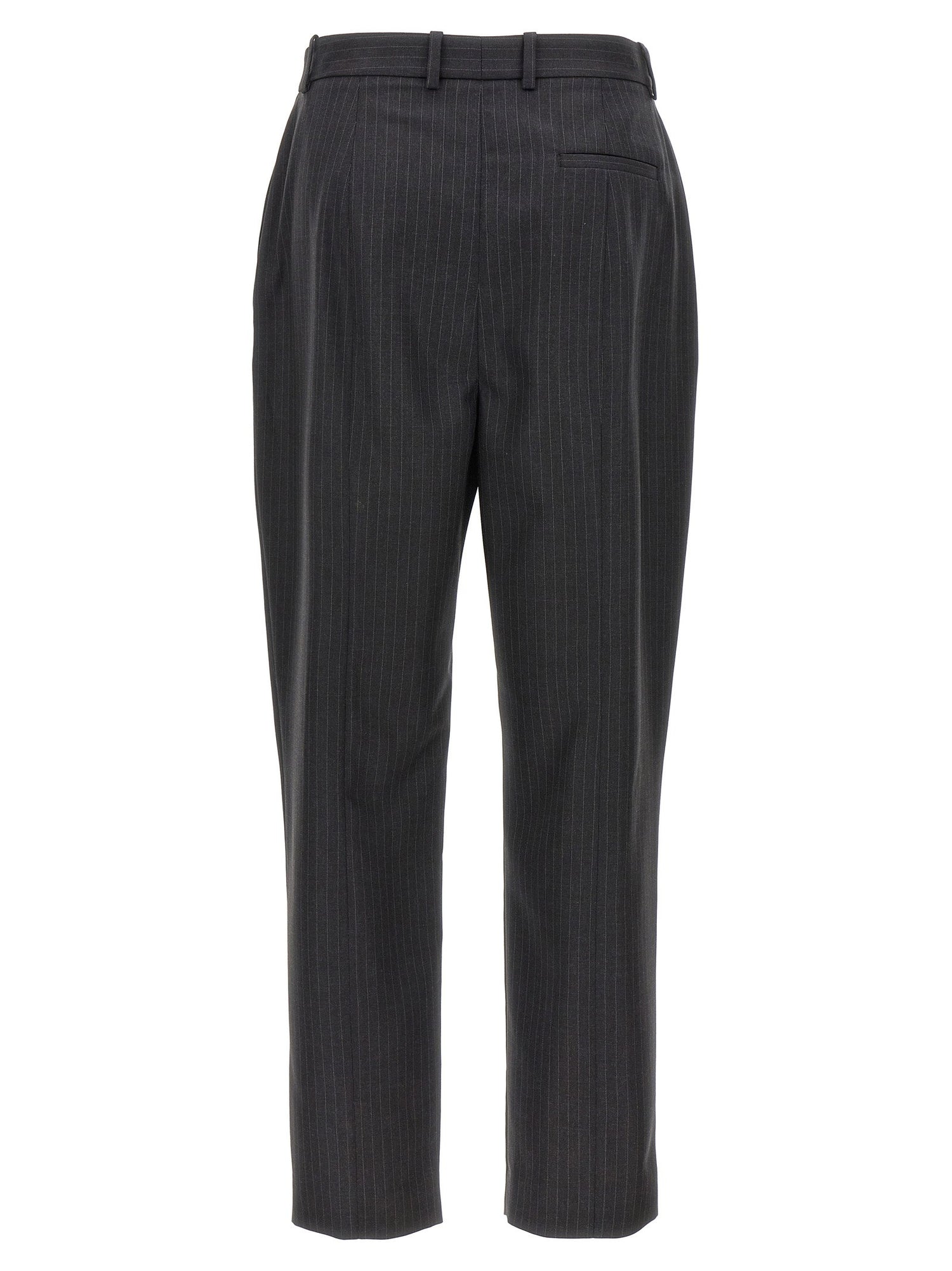 Alexander McQueen Pinstripe Pants Gray