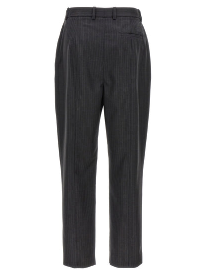 Alexander McQueen Pinstripe Pants Gray