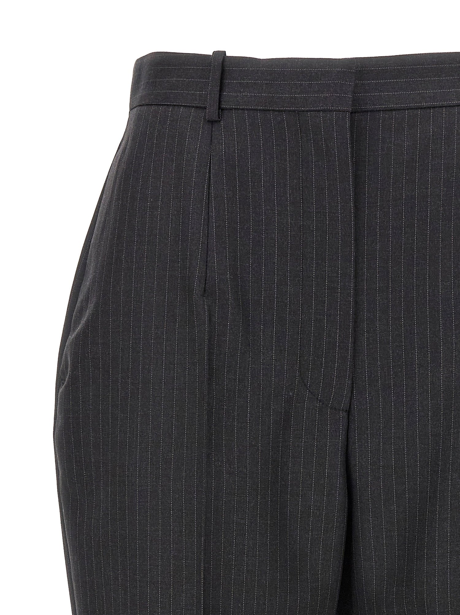 Alexander McQueen Pinstripe Pants Gray