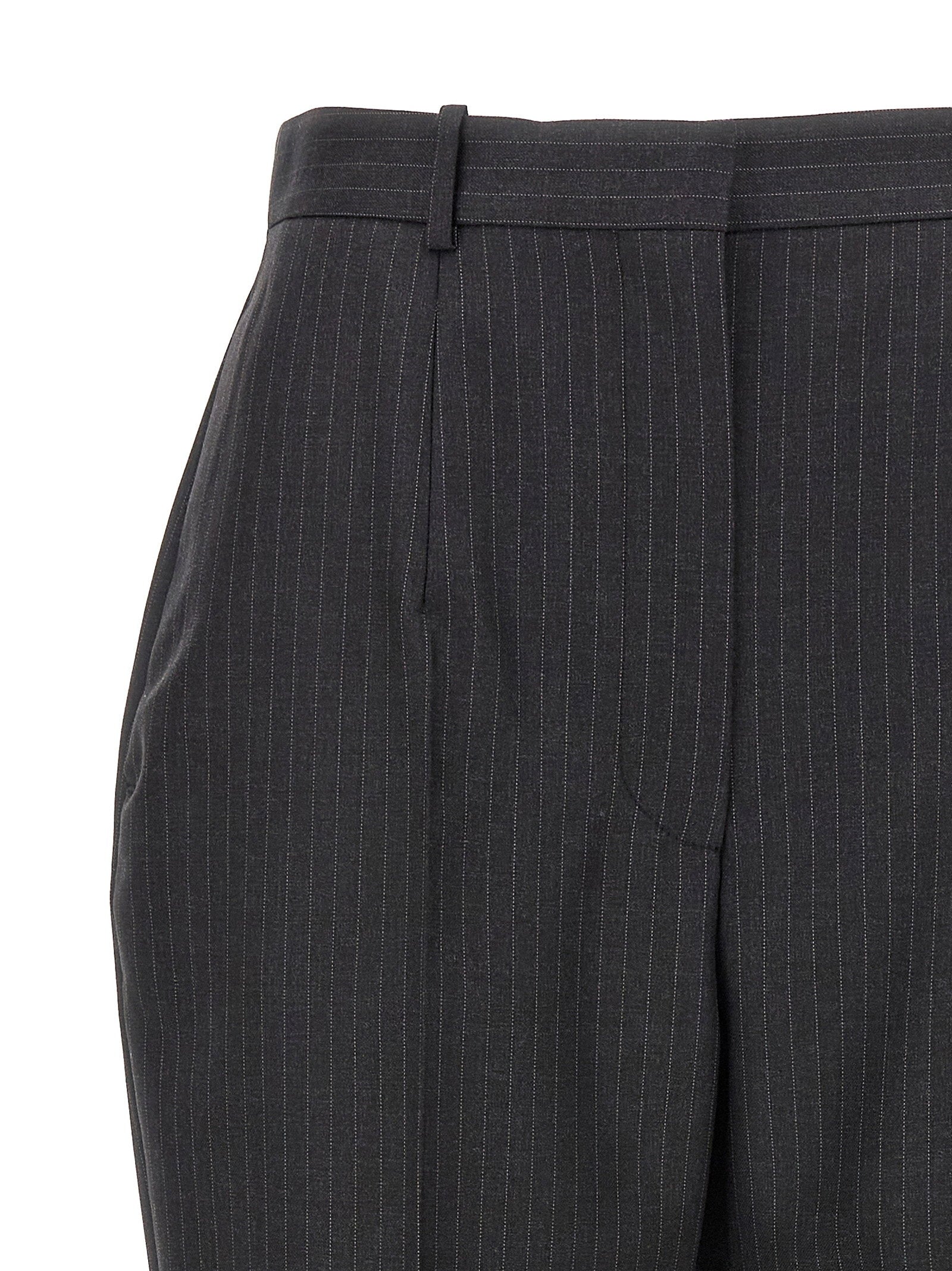 Alexander McQueen Pinstripe Pants Gray