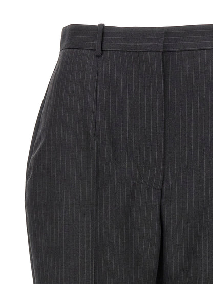Alexander McQueen Pinstripe Pants Gray
