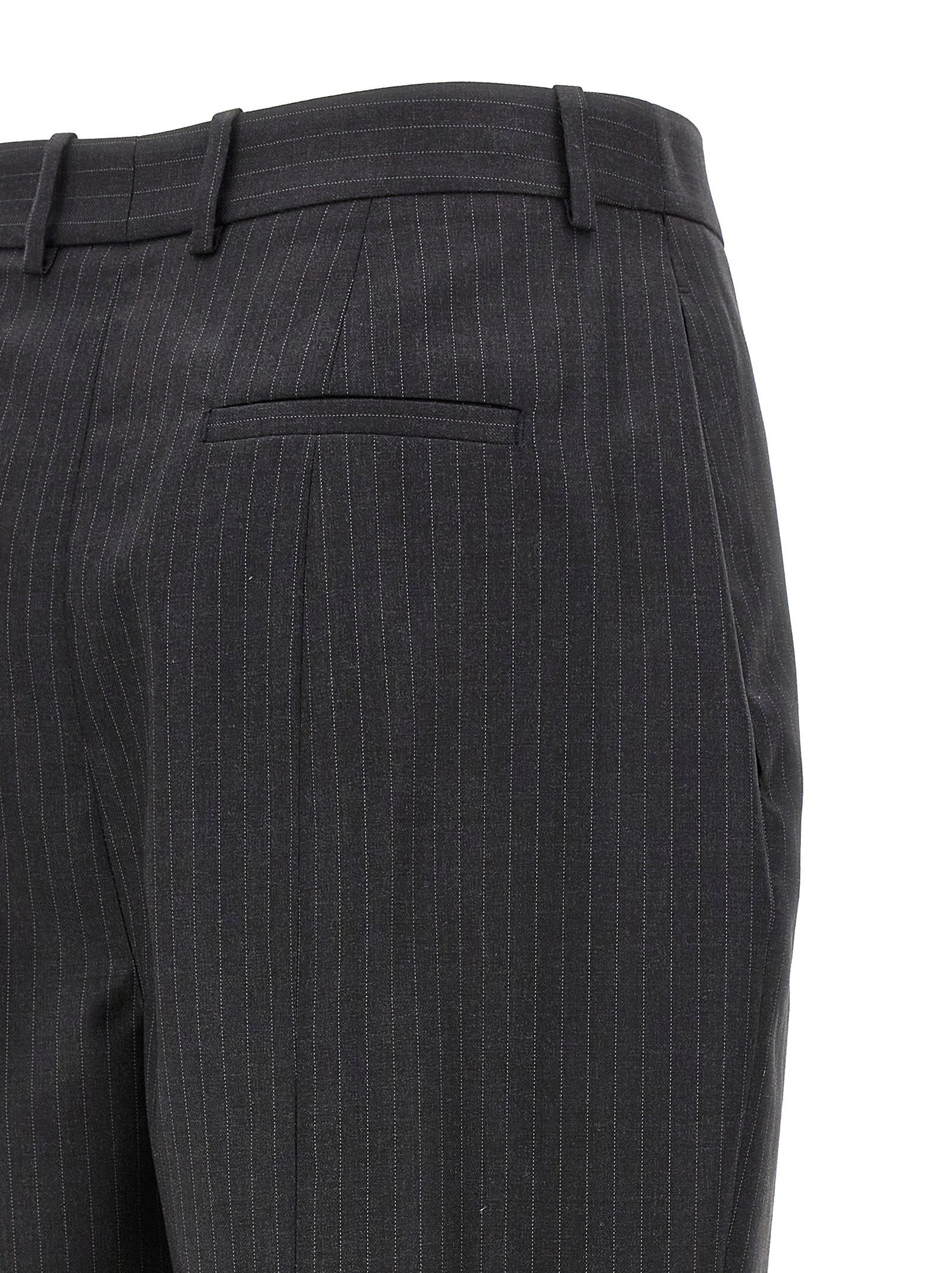 Alexander McQueen Pinstripe Pants Gray