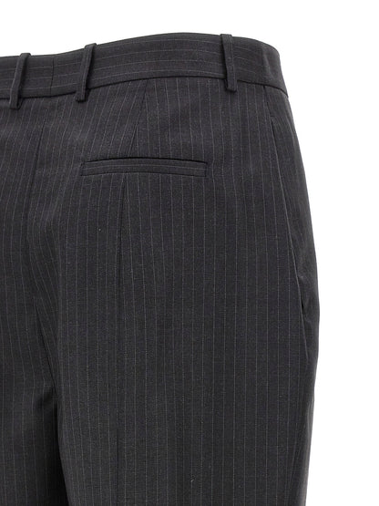 Alexander McQueen Pinstripe Pants Gray