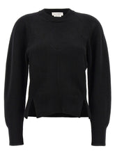 Alexander McQueen Chevron Corset Sweater Black