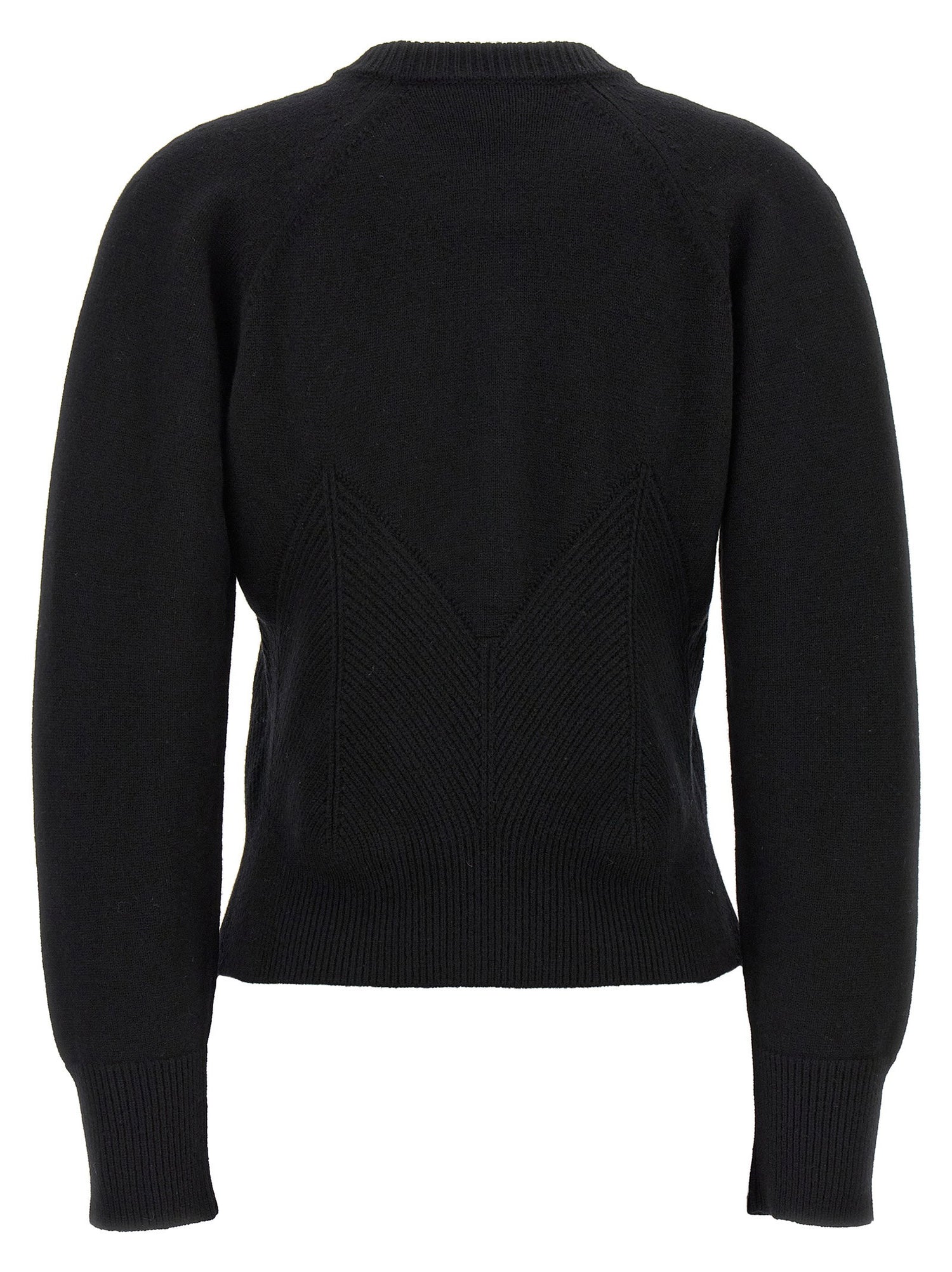 Alexander McQueen Chevron Corset Sweater Black