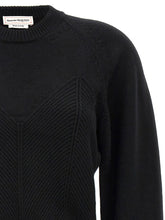 Alexander McQueen Chevron Corset Sweater Black