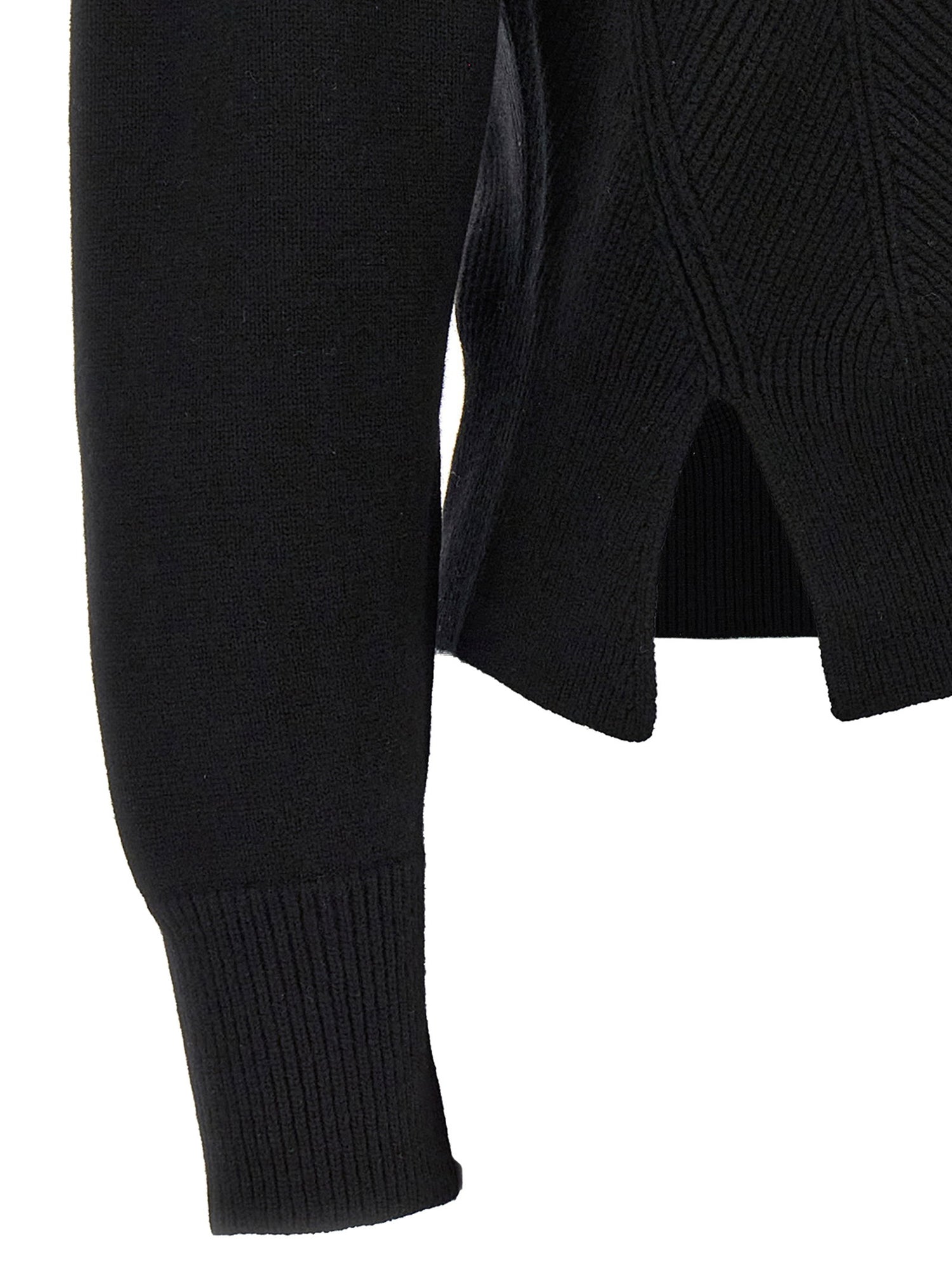 Alexander McQueen Chevron Corset Sweater Black