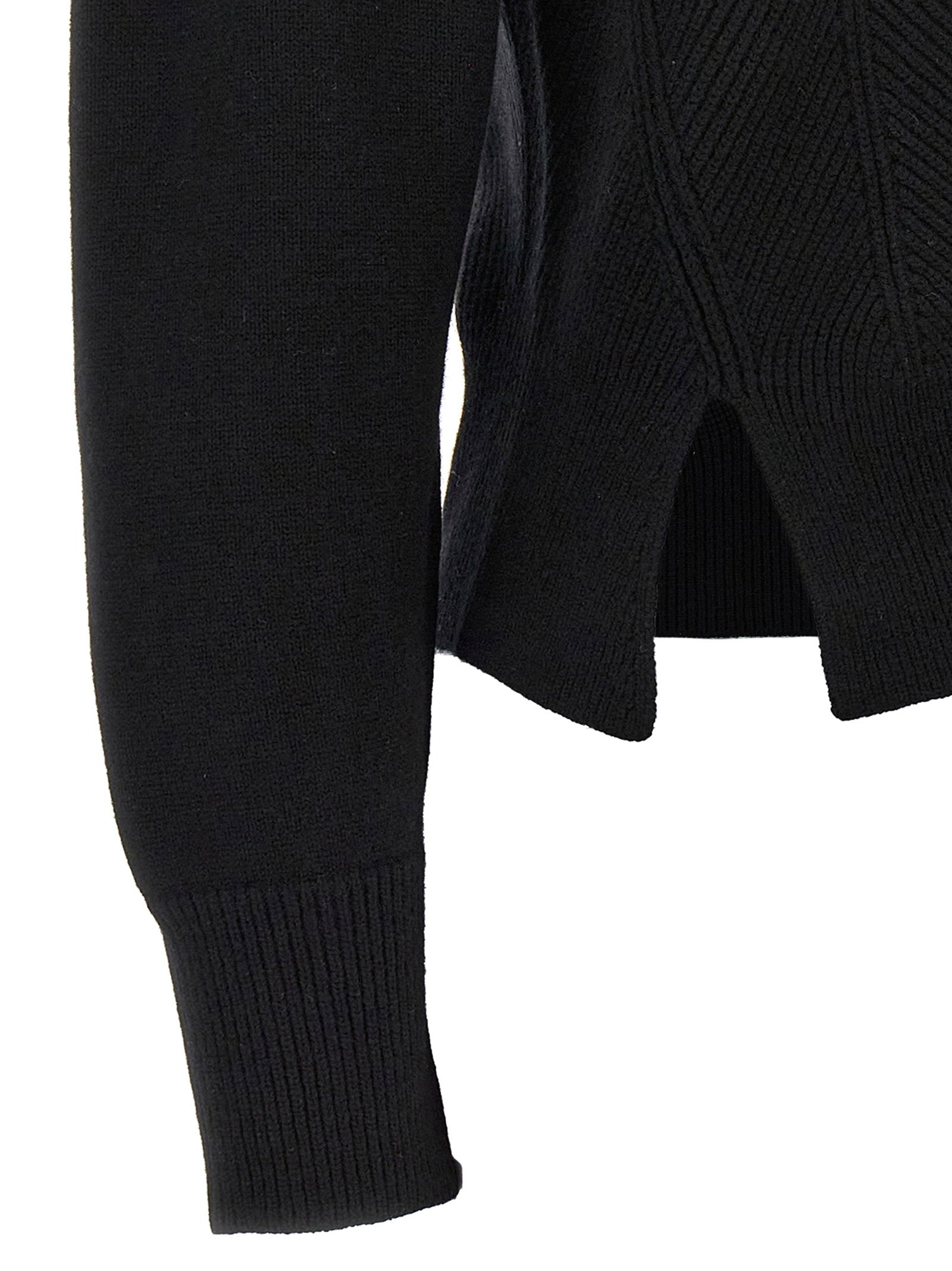 Alexander McQueen Chevron Corset Sweater Black