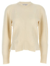 Alexander McQueen Chevron Corset Sweater White