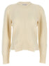 Alexander McQueen Chevron Corset Sweater White