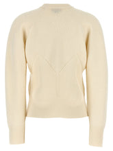 Alexander McQueen Chevron Corset Sweater White