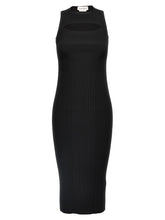 Alexander McQueen Ribbed Knit Dress Black  