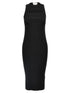 Alexander McQueen Ribbed Knit Dress Black  