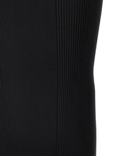 Alexander McQueen Ribbed Knit Dress Black  