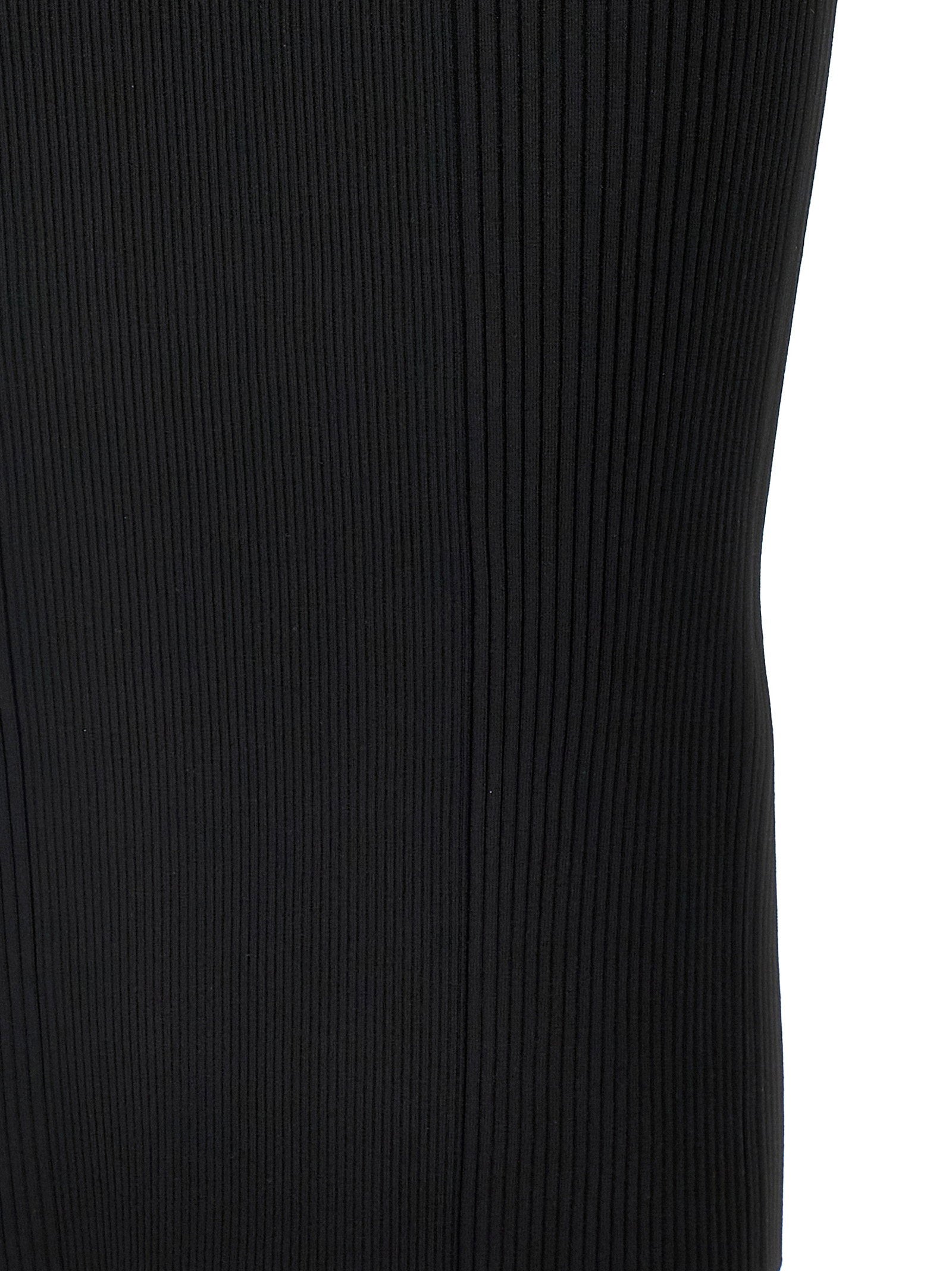 Alexander McQueen Ribbed Knit Dress Black  