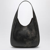 Stella McCartney Large Hobo Bag With Aged Logo Detail Brown