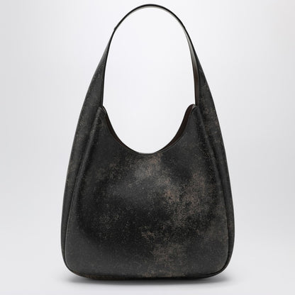 Stella McCartney Large Hobo Bag With Aged Logo Detail Brown