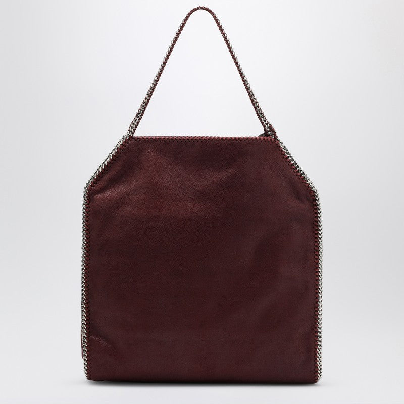Stella McCartney Baby Bella Large Shaggy Deer Tote Bag in Burgundy