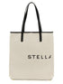 Stella Mccartney Logo Shopping Bag Beige