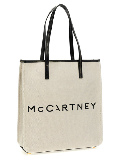 Stella Mccartney Logo Shopping Bag Beige
