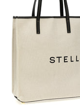 Stella Mccartney Logo Shopping Bag Beige