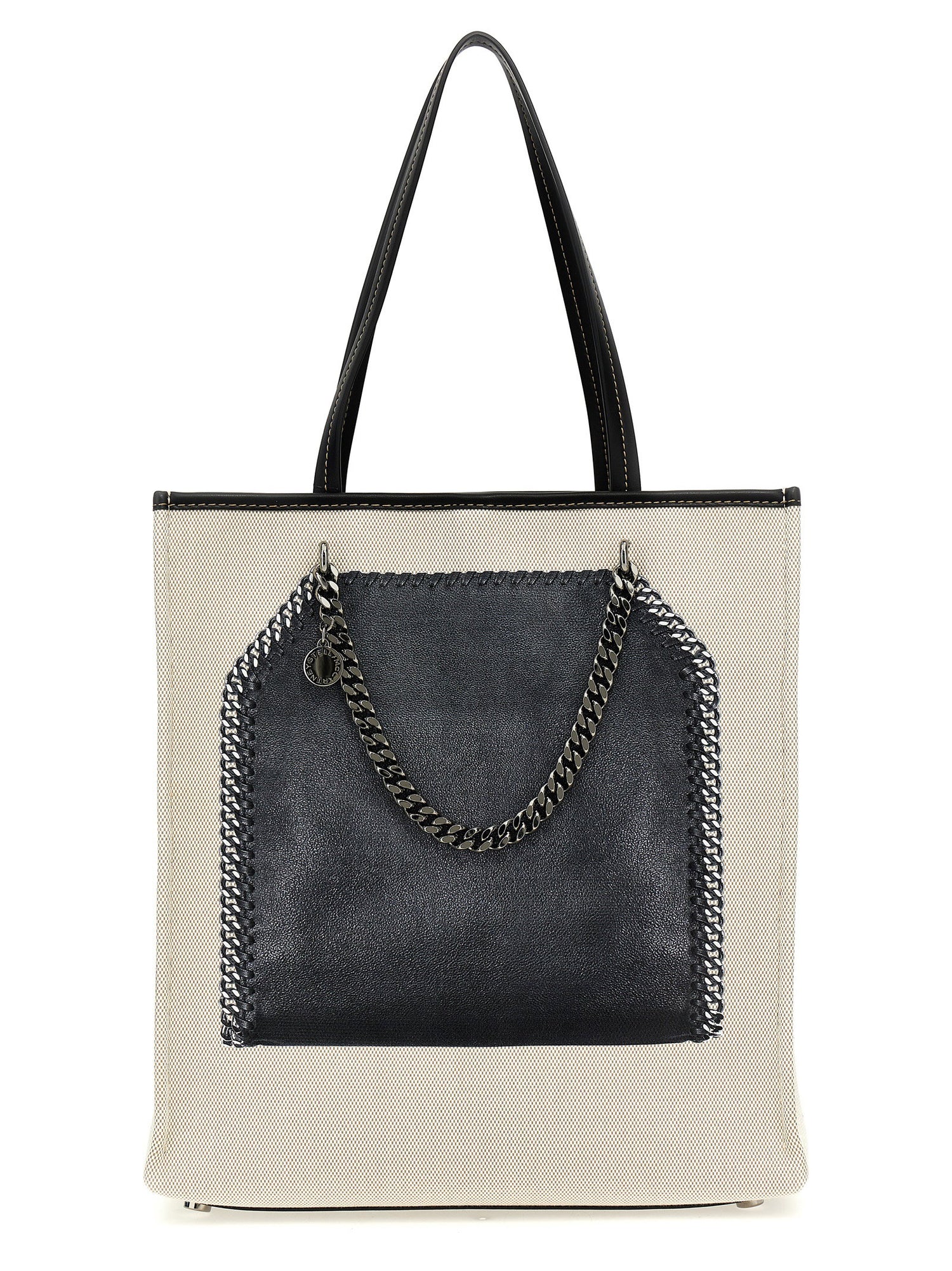 Stella Mccartney Trompe Loeil Print On Shopping Bag Multicolor