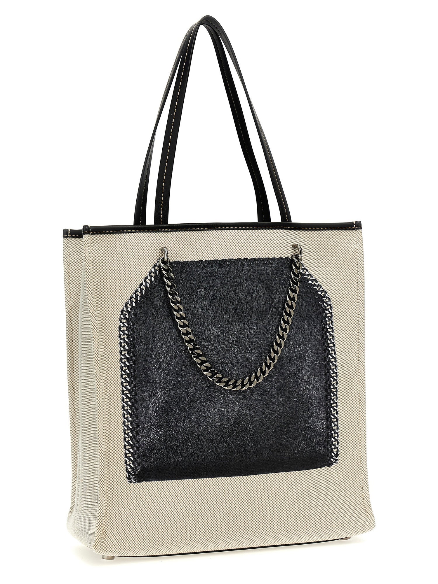 Stella Mccartney Trompe Loeil Print On Shopping Bag Multicolor