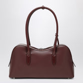 Stella McCartney Ryder Quilted Vegan-Leather Bordeaux Shoulder Bag Red