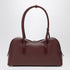 Stella McCartney Ryder Quilted Vegan-Leather Bordeaux Shoulder Bag Red