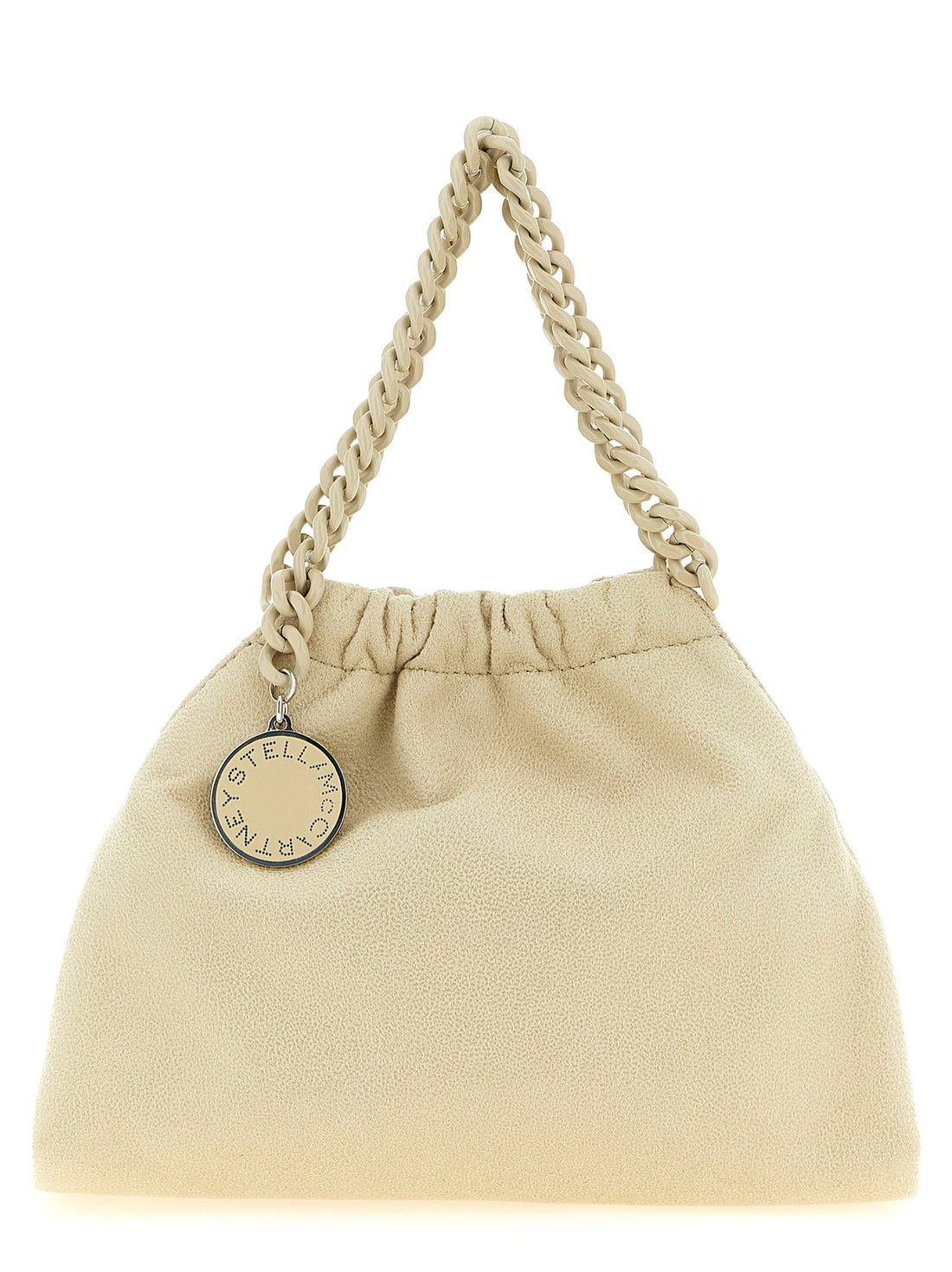 Stella Mccartney Falabella Mini Drawstring Crossbody Bag Beige