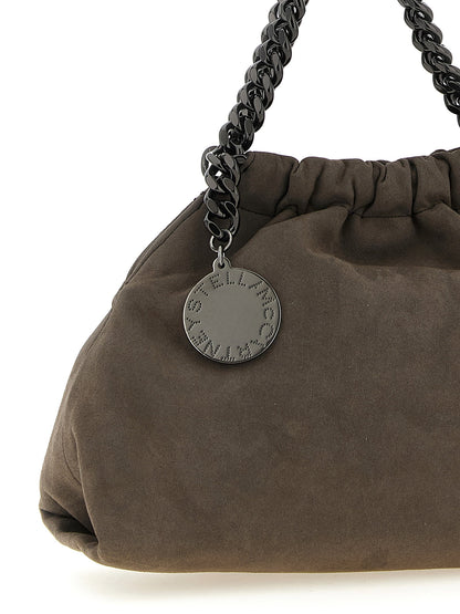 Stella Mccartney Falabella Mini Drawstring Crossbody Bag Gray