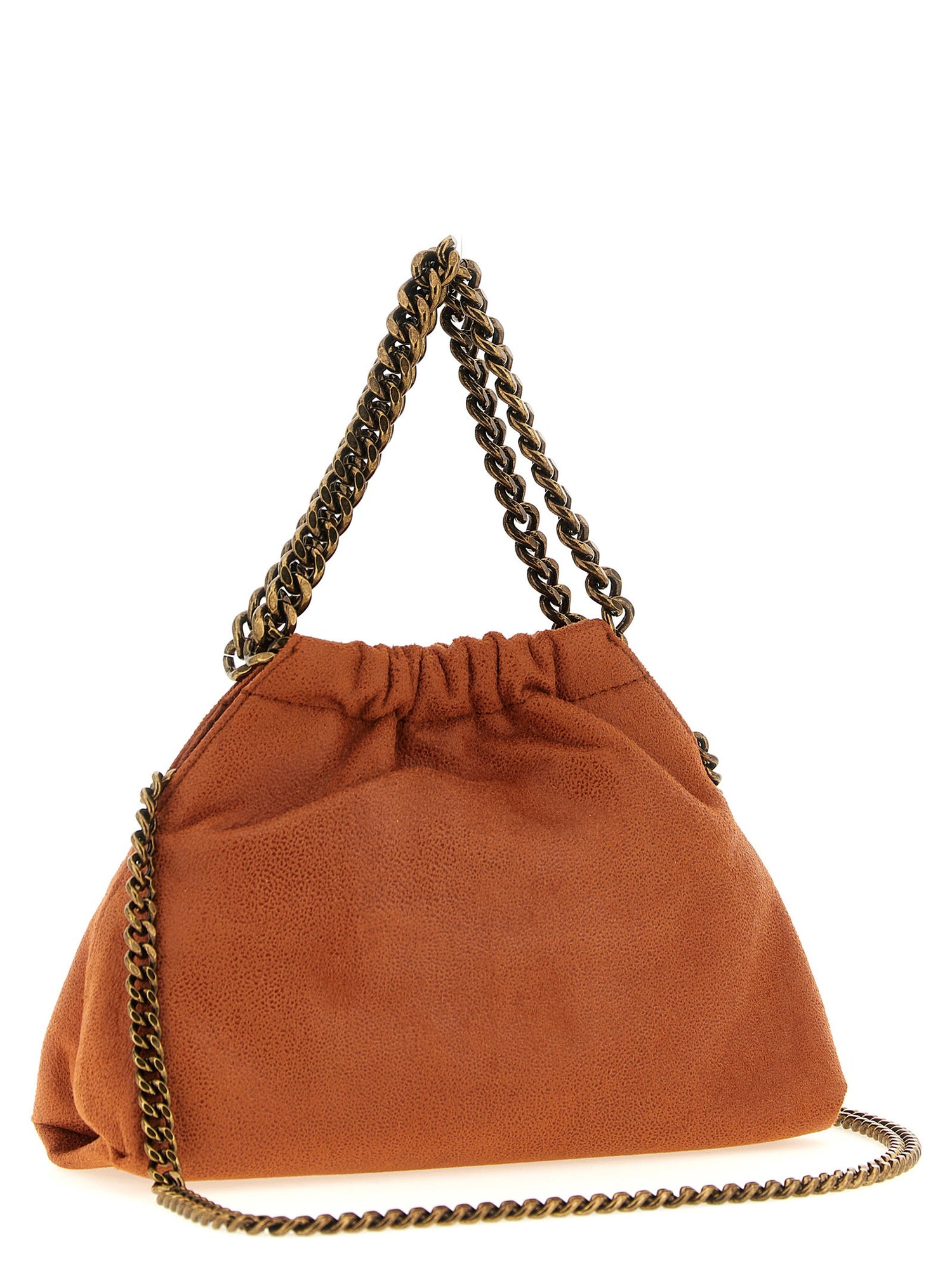 Stella Mccartney Falabella Mini Drawstring Crossbody Bag Orange