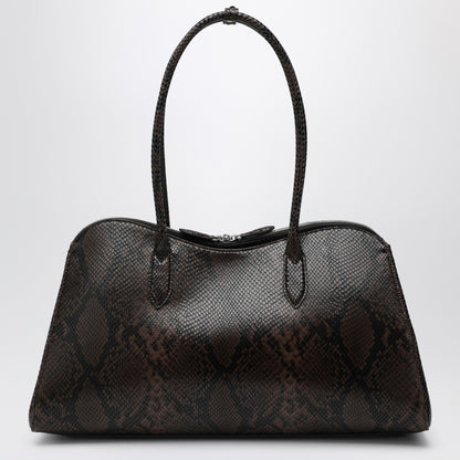 Stella McCartney Espresso Snake-Effect Ryder Tote Bag Brown