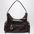 Stella McCartney Medium Dartmoor Glossy Faux Leather Shoulder Bag Burgundy