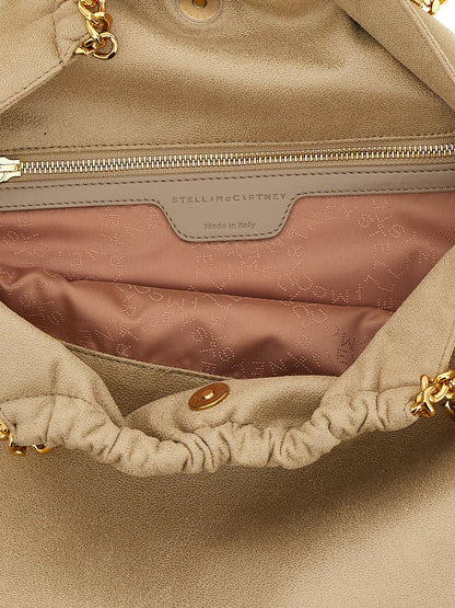 Stella Mccartney Falabella Drawstring Shoulder Bag Beige