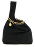 Stella Mccartney Wristlet Suede Handbag Black